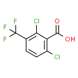 ChemSpider 2D Image | 2,6-Dichloro-3-(trifluoromethyl)benzoic acid | C8H3Cl2F3O2