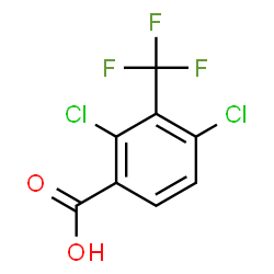 ChemSpider 2D Image | 2,4-Dichloro-3-(trifluoromethyl)benzoic acid | C8H3Cl2F3O2