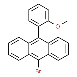 ChemSpider 2D Image | 9-Bromo-10-(2-methoxyphenyl)anthracene | C21H15BrO
