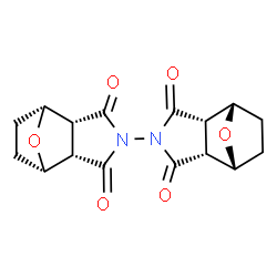 ChemSpider 2D Image | (1R,1'R,2R,2'R,6S,6'S,7S,7'S)-4,4'-Bi(10-oxa-4-azatricyclo[5.2.1.0~2,6~]decane)-3,3',5,5'-tetrone | C16H16N2O6