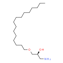 ChemSpider 2D Image | (2S)-1-Amino-3-(hexadecyloxy)-2-propanol | C19H41NO2