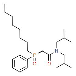 ChemSpider 2D Image | N,N-Diisobutyl-2-[(S)-octyl(phenyl)phosphoryl]acetamide | C24H42NO2P