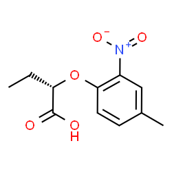 ChemSpider 2D Image | (2S)-2-(4-Methyl-2-nitrophenoxy)butanoic acid | C11H13NO5