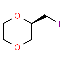 ChemSpider 2D Image | (2R)-2-(Iodomethyl)-1,4-dioxane | C5H9IO2