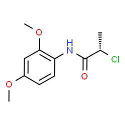 ChemSpider 2D Image | (2S)-2-Chloro-N-(2,4-dimethoxyphenyl)propanamide | C11H14ClNO3