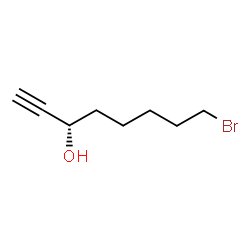 ChemSpider 2D Image | (3S)-8-Bromo-1-octyn-3-ol | C8H13BrO