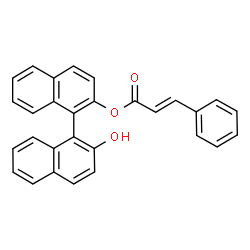 ChemSpider 2D Image | 2'-Hydroxy-1,1'-binaphthalen-2-yl (2E)-3-phenylacrylate | C29H20O3