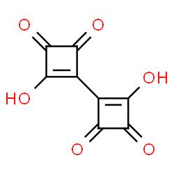ChemSpider 2D Image | 2,2'-Dihydroxy-1,1'-bi(1-cyclobuten-1-yl)-3,3',4,4'-tetrone | C8H2O6