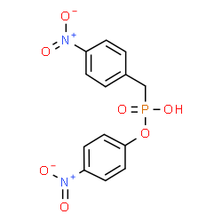 ChemSpider 2D Image | 4-Nitrophenyl hydrogen (4-nitrobenzyl)phosphonate | C13H11N2O7P