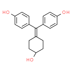 ChemSpider 2D Image | 4-HYDROXY CYCLOFENIL DIPHENOL | C19H20O3