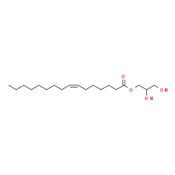 ChemSpider 2D Image | 2,3-Dihydroxypropyl (7Z)-7-hexadecenoate | C19H36O4