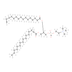 ChemSpider 2D Image | 2,3-Bis[(~2~H_31_)hexadecanoyloxy](~2~H_5_)propyl 2-{tris[(~2~H_3_)methyl]ammonio}(~2~H_4_)ethyl phosphate | C40D80NO8P
