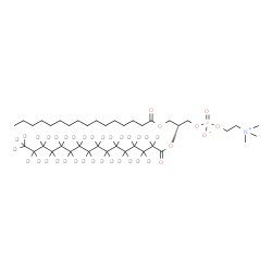 ChemSpider 2D Image | (2R)-2-[(~2~H_31_)Hexadecanoyloxy]-3-(palmitoyloxy)propyl 2-(trimethylammonio)ethyl phosphate | C40H49D31NO8P