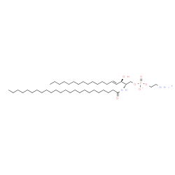 ChemSpider 2D Image | 2-Ammonioethyl (2S,3R,4E)-3-hydroxy-2-(tetracosanoylamino)-4-octadecen-1-yl phosphate | C44H89N2O6P