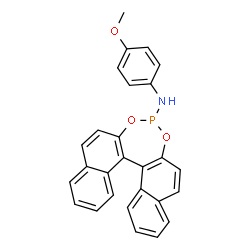 ChemSpider 2D Image | N-(4-Methoxyphenyl)dinaphtho[2,1-d:1',2'-f][1,3,2]dioxaphosphepin-4-amine | C27H20NO3P