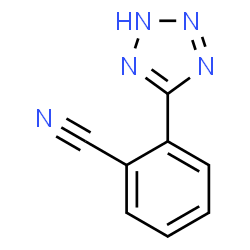 ChemSpider 2D Image | 2-(2H-Tetrazol-5-yl)benzonitrile | C8H5N5