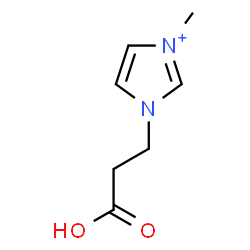 ChemSpider 2D Image | 1-(2-Carboxyethyl)-3-methyl-1H-imidazol-3-ium | C7H11N2O2