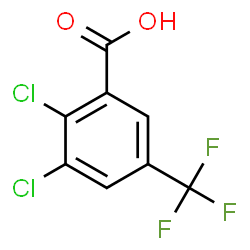 ChemSpider 2D Image | 2,3-Dichloro-5-(trifluoromethyl)benzoic acid | C8H3Cl2F3O2