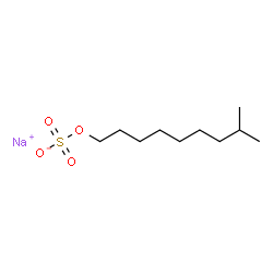 ChemSpider 2D Image | ISODECYL SODIUM SULFATE | C10H21NaO4S