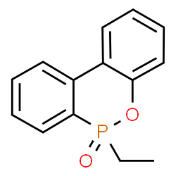 ChemSpider 2D Image | 6-Ethyl-6H-dibenzo[c,e][1,2]oxaphosphinine 6-oxide | C14H13O2P
