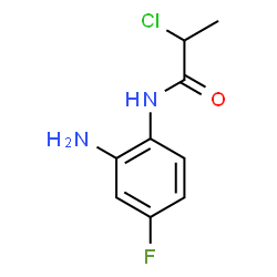 ChemSpider 2D Image | N-(2-Amino-4-fluorophenyl)-2-chloropropanamide | C9H10ClFN2O