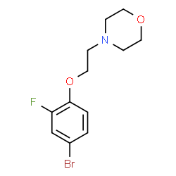 ChemSpider 2D Image | 4-[2-(4-Bromo-2-fluorophenoxy)ethyl]morpholine | C12H15BrFNO2
