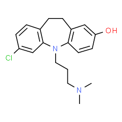 ChemSpider 2D Image | 8-Hydroxyclomipramine | C19H23ClN2O
