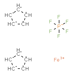 ChemSpider 2D Image | ferric cyclopentane hexafluorophosphate | C10H10F6FeP