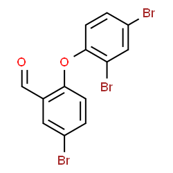 ChemSpider 2D Image | 5-Bromo-2-(2,4-dibromophenoxy)benzaldehyde | C13H7Br3O2