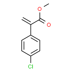 ChemSpider 2D Image | Methyl 2-(4-chlorophenyl)acrylate | C10H9ClO2