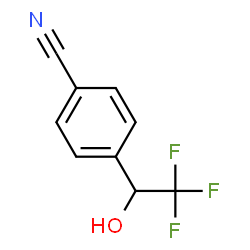 ChemSpider 2D Image | 4-(2,2,2-Trifluoro-1-hydroxyethyl)benzonitrile | C9H6F3NO
