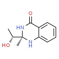 ChemSpider 2D Image | (2R)-2-[(1R)-1-Hydroxyethyl]-2-methyl-2,3-dihydro-4(1H)-quinazolinone | C11H14N2O2