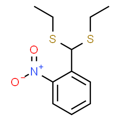 ChemSpider 2D Image | 1-[Bis(ethylsulfanyl)methyl]-2-nitrobenzene | C11H15NO2S2