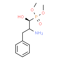 ChemSpider 2D Image | Dimethyl [(1S)-2-amino-1-hydroxy-3-phenylpropyl]phosphonate | C11H18NO4P