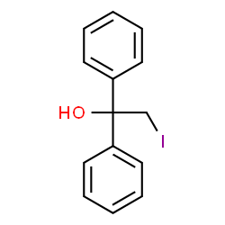 ChemSpider 2D Image | 2-Iodo-1,1-diphenylethanol | C14H13IO