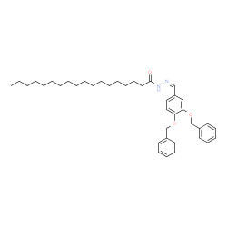 ChemSpider 2D Image | N'-{(Z)-[3,4-Bis(benzyloxy)phenyl]methylene}octadecanehydrazide | C39H54N2O3