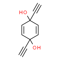ChemSpider 2D Image | 1,4-Diethynyl-2,5-cyclohexadiene-1,4-diol | C10H8O2