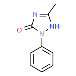 ChemSpider 2D Image | 5-Methyl-2-phenyl-1,2-dihydro-3H-1,2,4-triazol-3-one | C9H9N3O