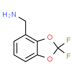 ChemSpider 2D Image | (2,2-Difluoro-1,3-benzodioxol-4-yl)methanamine | C8H7F2NO2