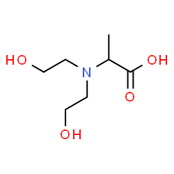ChemSpider 2D Image | N,N-Bis(2-hydroxyethyl)alanine | C7H15NO4