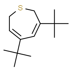 ChemSpider 2D Image | 3,5-Bis(2-methyl-2-propanyl)-2,7-dihydrothiepine | C14H24S