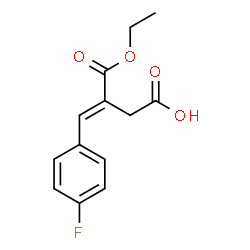 ChemSpider 2D Image | (3E)-3-(Ethoxycarbonyl)-4-(4-fluorophenyl)-3-butenoic acid | C13H13FO4