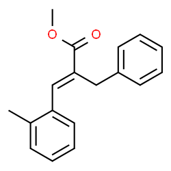 ChemSpider 2D Image | Methyl (2E)-2-benzyl-3-(2-methylphenyl)acrylate | C18H18O2
