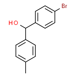 ChemSpider 2D Image | (4-Bromophenyl)(4-methylphenyl)methanol | C14H13BrO
