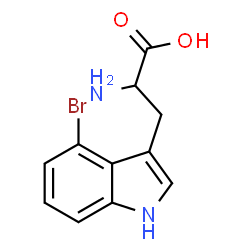 ChemSpider 2D Image | 4-Bromotryptophan | C11H11BrN2O2