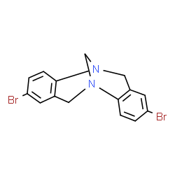 ChemSpider 2D Image | 5,13-Dibromo-1,9-diazatetracyclo[7.7.1.0~2,7~.0~10,15~]heptadeca-2,4,6,10,12,14-hexaene | C15H12Br2N2