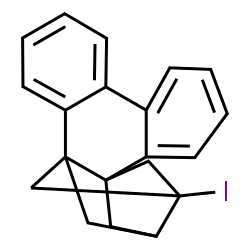 ChemSpider 2D Image | 16-Iodohexacyclo[14.2.1.1~14,17~.0~1,14~.0~2,7~.0~8,13~]icosa-2,4,6,8,10,12-hexaene | C20H17I