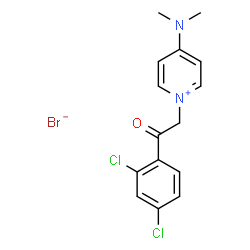 ChemSpider 2D Image | 1-[2-(2,4-Dichlorophenyl)-2-oxoethyl]-4-(dimethylamino)pyridinium bromide | C15H15BrCl2N2O