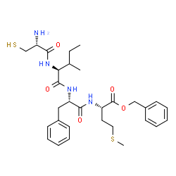 ChemSpider 2D Image | Benzyl L-cysteinyl-L-isoleucyl-L-phenylalanyl-L-methioninate | C30H42N4O5S2