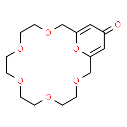 ChemSpider 2D Image | 3,6,9,12,15,21-Hexaoxabicyclo[15.3.1]henicosa-1(20),17-dien-19-one | C15H22O7